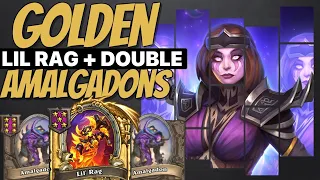 GOLDEN LIL RAG + Double Amalgadon?! Not Your Typical Jandice -Hearthstone Battlegrounds