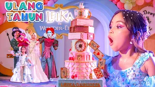 LEIKA ULANG TAHUN KE 8 JADI ALICE 😍 BIRTHDAY PARTY LEIKA IN WONDER EIGHT