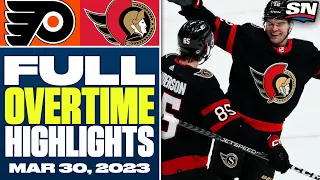 Philadelphia Flyers at Ottawa Senators | FULL Overtime Highlights - March 30, 2023