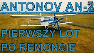 #Start and # landing #plane # AN-2, the renovated biplane has a new life. Flight Wroclaw-Jaworzyna