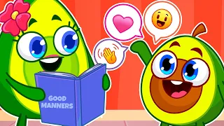 Yes!😇 Let's Learn Rules Of Conduct🙌 with Pit & Penny Babies🥑🍼