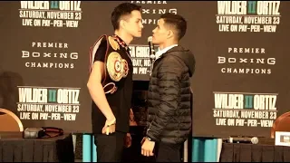 BRANDON FIGUEROA v  JULO CEJA (OFFICIAL) HEAD-TO-HEAD @ FINAL PRESS CONFERENCE / FOX PPV / LAS VEGAS