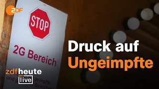 2G, Lockdown – was darf die Politik? | ZDFheute live