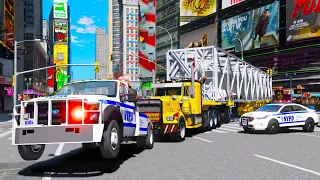 NYPD Towing New York's Biggest Oversize Load in GTA 5!