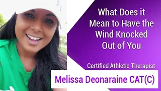 What does it mean to have the wind knocked out of you?