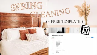 2023 Spring Cleaning | How I Manage Cleaning My House (+ FREE Notion Template)