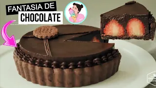 FANTASIA de CHOCOLATE: DESMINTIENDO a Cooking Tree 딸기 초콜릿 타르트 만들기 - Caro Trippar