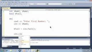 C++ Win32 Console Tutorial 8 - Checking Numeric User Input With cin.fail