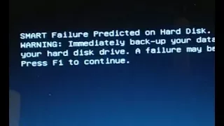 SMART Failure Predicted on Hard Disk Replace