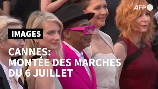 Festival de Cannes: montée des marches du jury et de l'équipe du film Annette | AFP Images