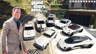 GTA 5 - Stealing James Bond Movie's Luxury Cars with Michael! (Real Life Cars #35)