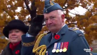 Canadian veterans applauded by thousands as they march in Ottawa