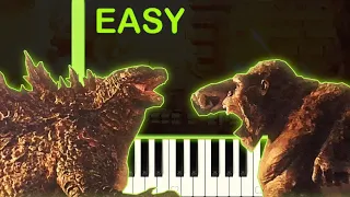 GODZILLA VS KONG  - EASY Piano Tutorial