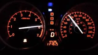 2012 Mazda 6 Acceleration 0-100 km/h, 0-140 km/h, 140-0 km/h