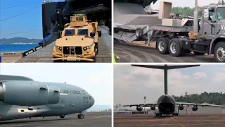 Balikatan 23 Prepares For Takeoff: C-17 Delivers Critical Equipment!