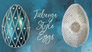 Dollar Tree High  end Easter Decor. Faberge Style Eggs. Beautiful Decor for Easter or anytime.