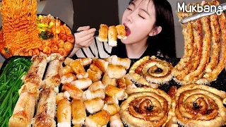 10 servings of beef intestine"Daechang" "Gopchang" ,spicy samyang ramen"Buldak noodles"🔥REAL MUKBANG