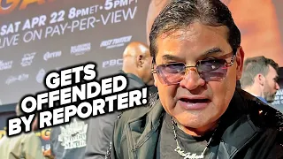 RYAN GARCIA DAD HEATED MOMENT WITH REPORTER! GETS OFFENDED OVER QUESTION!