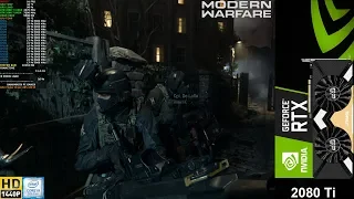 Call Of Duty Modern Warfare Maximum Settings , Ray Tracing 2560x1440 | RTX 2080 Ti | i9 9900K 5GHz