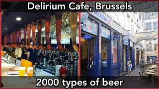 Inside Delirium Café in Brussels