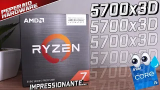 RYZEN 7 5700x3D: A AMD ACERTOU! Quase um 5800x3D, mais frio e barato... Vs 12 CPUs Games / Render