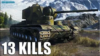 КВ-5 ТАЩИТ БОЙ ✅ 13 ФРАГОВ World of Tanks