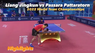 Liang Jingkun 梁靖崑 vs Passara Pattaratorn | 2022 World Team Championships (MT-Group) Highlights