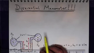 Differential Manometer Example