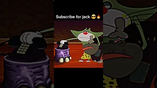 Oggy and the cockroaches  funny moment 🤣🔥 Savage jack 😎 #shorts #oggy