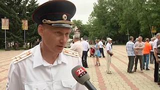 Митингом отметили профессиональный праздник сотрудники ГИБДД УМВД РФ по ЕАО