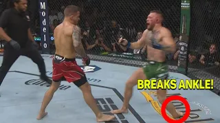 Conor McGregor vs Dustin Poirier 3 UFC 264 HIGHLIGHTS | Conor McGregor BREAKS HIS LEG!!!