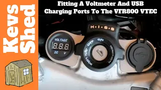 Installing A Voltmeter And USB Ports On My 2003 Honda VFR800 VTEC