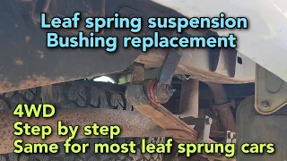 Leaf spring suspension bushing replacement | Toyota Hilux / Vigo N70 Kun26