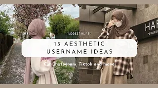 15 Aesthetic Username Ideas for Girls / Hijabis 🤍✨