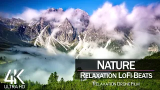 【4K】1 HOUR DRONE FILM: «Nature Relaxation» 🔥🔥🔥 Ultra HD 🎵 Lo-Fi Music (for 2160p Ambient UHD TV)