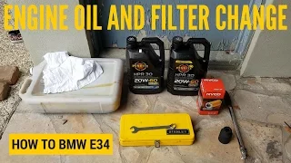 How to Change Your Engine Oil and Filter - BMW E34