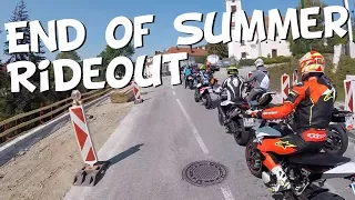 End of Summer Rideout 2k17 | wheelies & near Crash | KTM 690 Smc R & more Bikes | tomatomarc