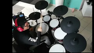I KNOW THERE'S SOMETHING GOING ON - FRIDA - DRUM COVER ON ALESIS STRIKE PRO SE - NO CLICK