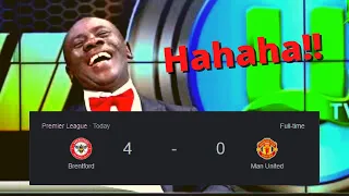 Brentford 4 - 0 Manchester United | African News Reporter 😂