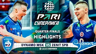Dynamo MSK vs. Zenit SPB | HIGHLIGHTS | Quarter Finals | Round 1 | Pari SuperLeague 2024