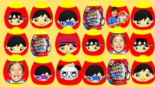 Tag with Ryan Mystery Surprise Egg Combo Panda VS PJ Masks Catboy Codes For Characters