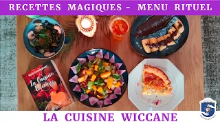 🍽 Recettes  de Cuisine Wiccane - Menu Rituel en 3 Services : Purification, Protection et Abondance 🌙