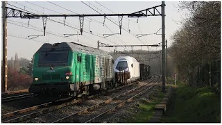 spot matinal pour l'acheminiement du TGV M sur le P.O à sainte-Gennevièves-des-bois