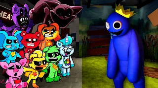 All Different Characters Smiling Critters VS Blue Rainbow Friends | Friday Night Funkin' Mod