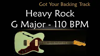 Backing Track - Heavy Rock in G Major