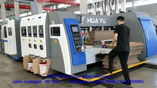 HS-B fully auto corrugated carton box making line(flexo folder gluer)