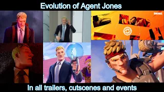 Evolution of Agent Jones in all trailers, cutscenes, and events