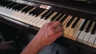 Professor Longhair "Tipitina" main riff slowed down blues piano tutorial
