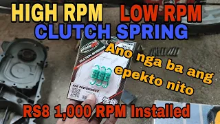 CLUTCH SPRING NA HIGH RPM AT LOW RPM I ANO NGA BA ANG EPEKTO NITO I CVT