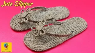 How to make Slippers With Jute | Shoes Made By Jute | Best Out Of Waste Jute Craft